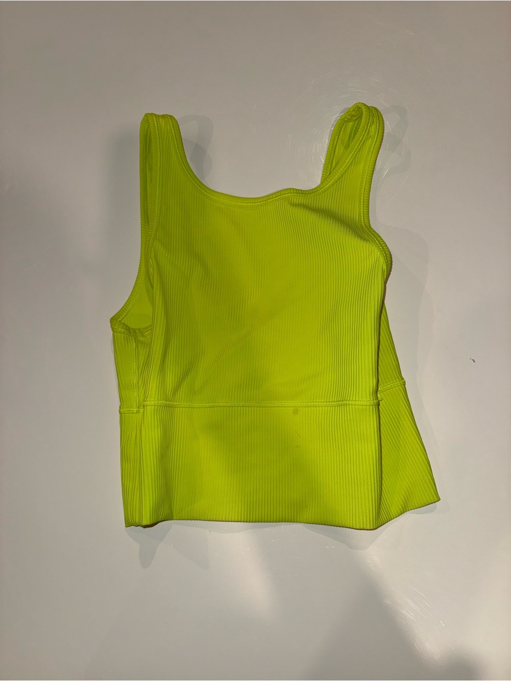 lululemon athletica Neon Lime Ribbed Tank